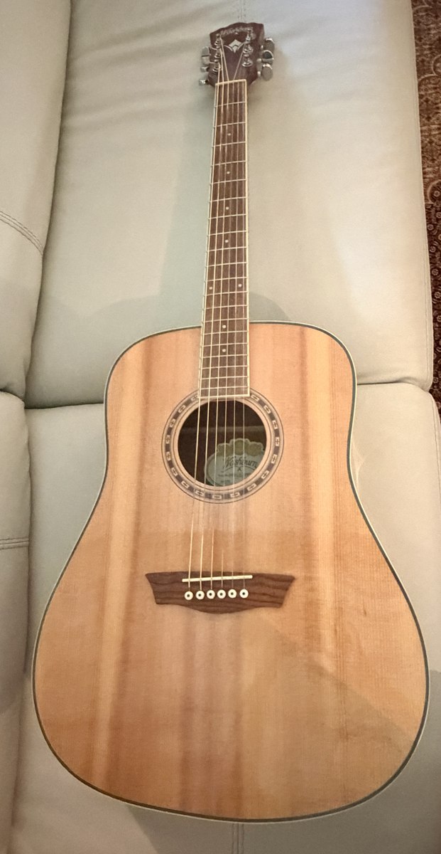 Guitare Washburn WD7S, table naturelle
